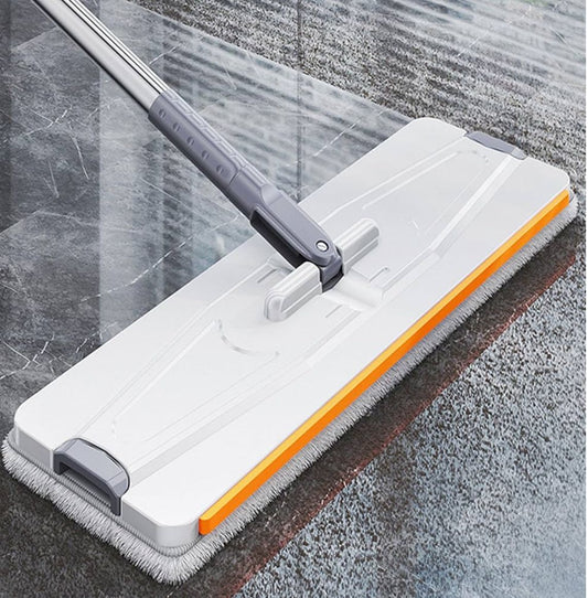 Mop & Bucket with Wringer-360 degrees rotatable flat mop for hardwood,tile& glass cleaning.long handle labor saving /dry mop for floors & windows